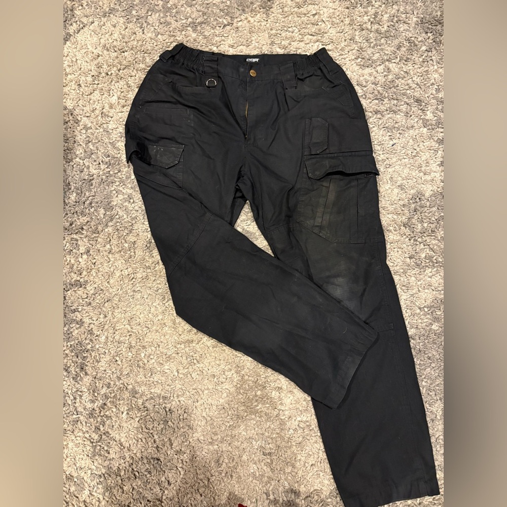 Men's Classic Black Cargo Pants